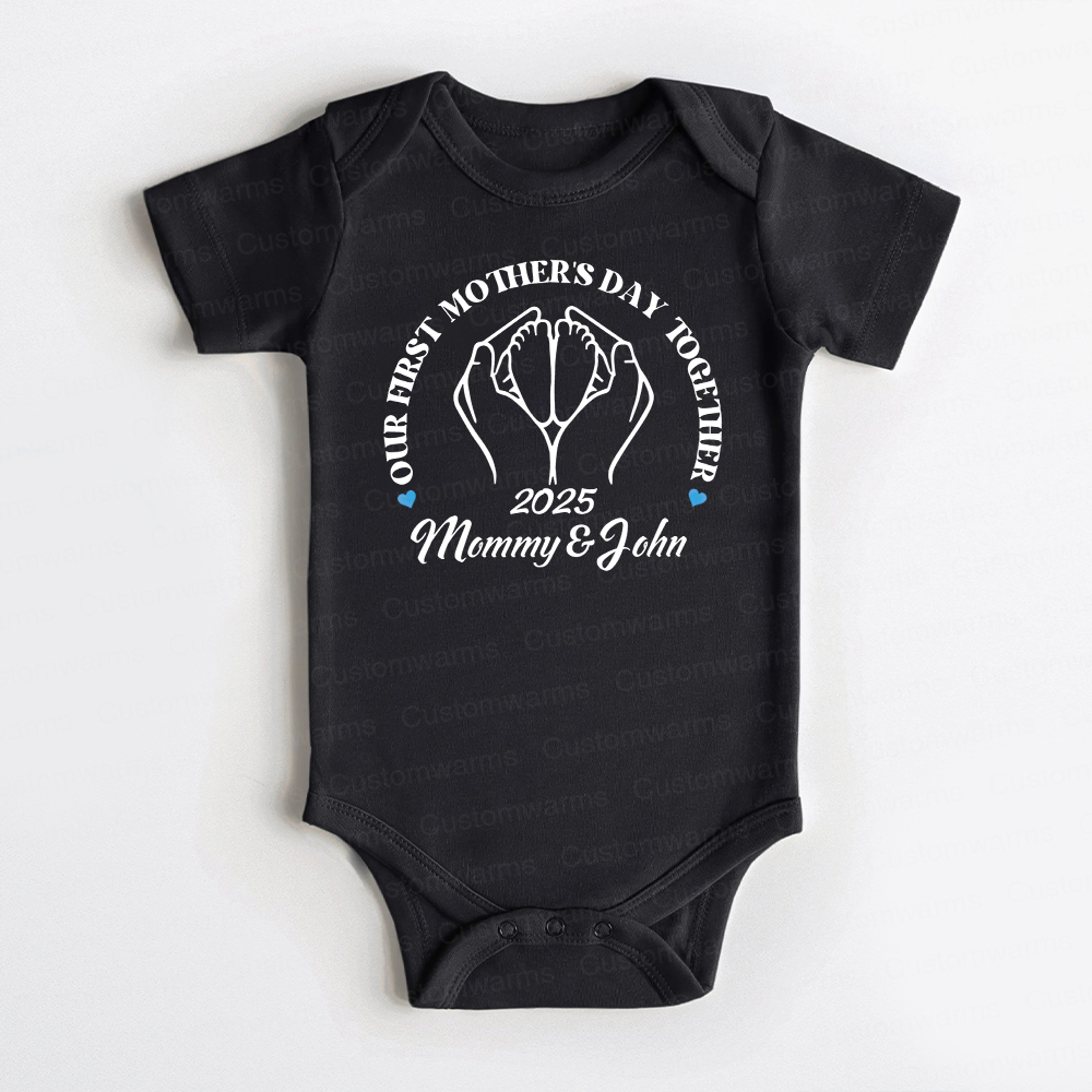 Personalized First Mother's Day Mommy and Baby Outfit | CWFamily63