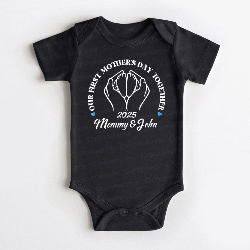 Personalized First Mother's Day Mommy and Baby Outfit | CWFamily63