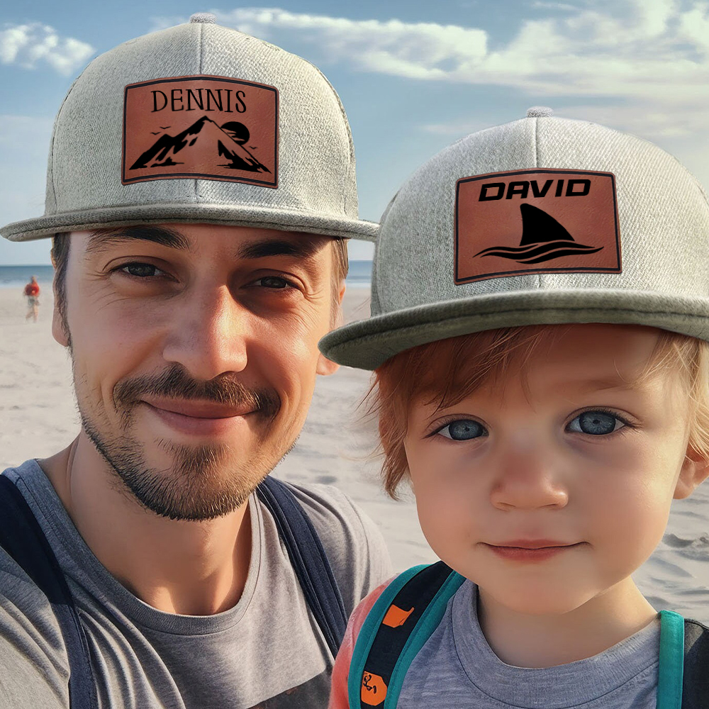 Personalized Leather Patch Tractor Hat for Comfort & Unique | CWBeach56