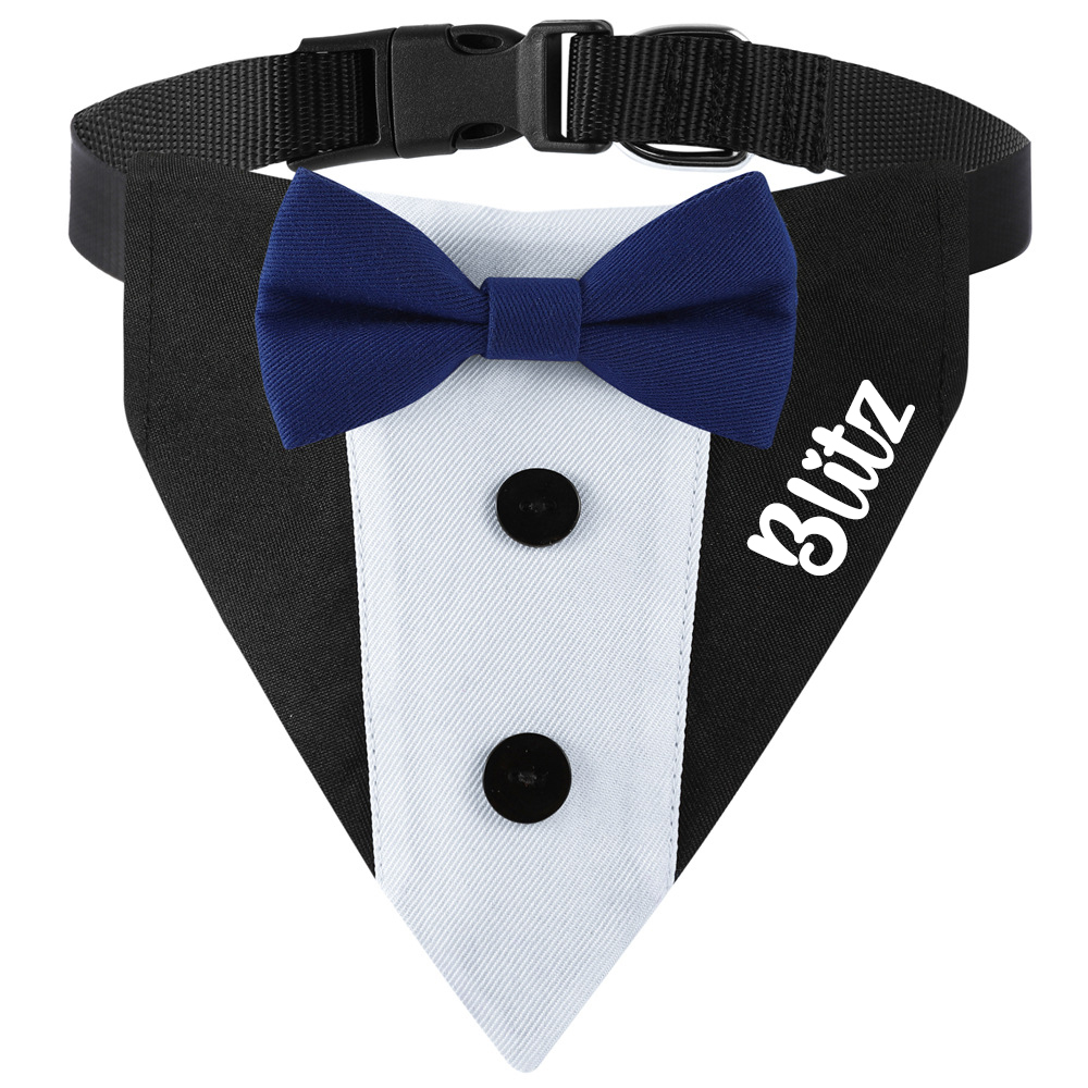 Personalized Wedding Pet Bow Tuxedo Suit | BKPet157