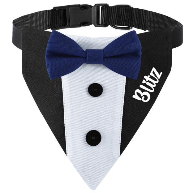 Personalized Wedding Pet Bow Tuxedo Suit | BKPet157