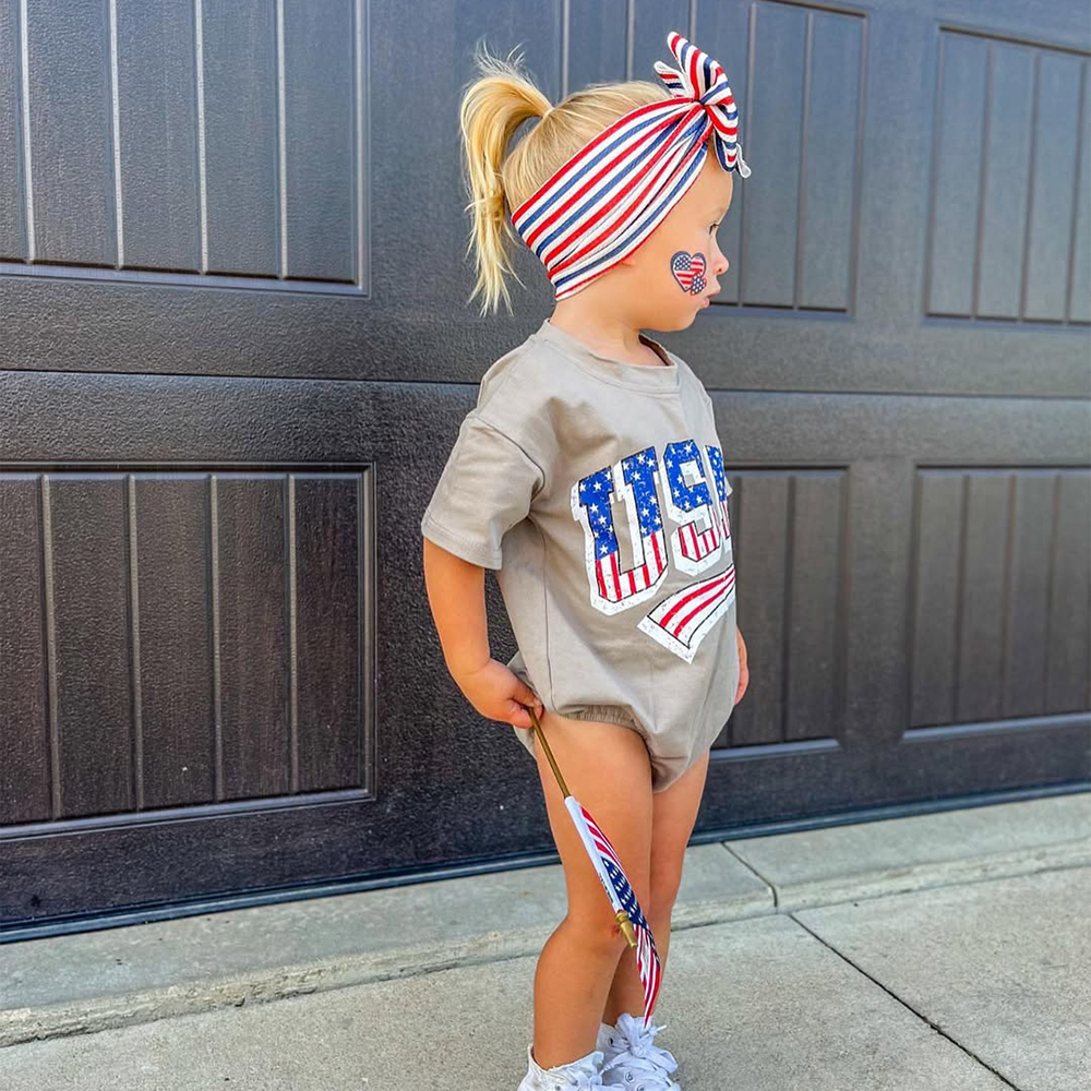 Personalized 4th of July Independence Day Romper | CWBaby246