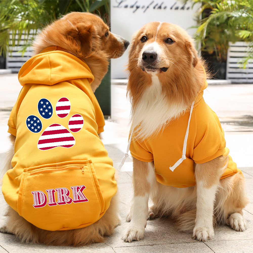 Personalized The 4th of July Pet Hoodie | BKPet153
