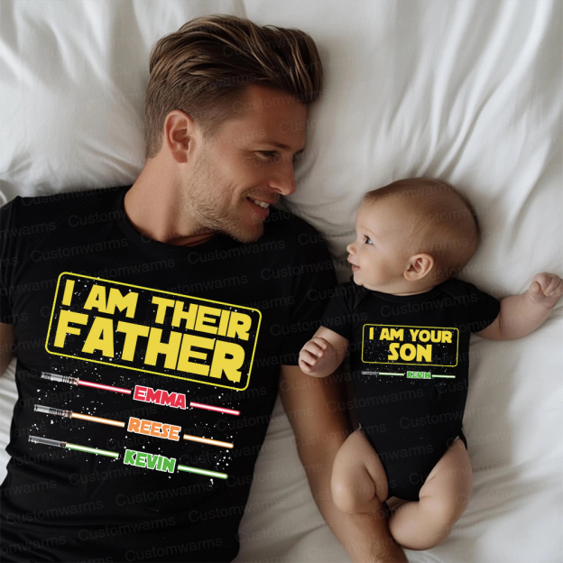 Personalized First Father's Day Daddy and Me Outfit | CWFamily107