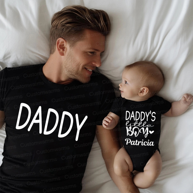 Personalized First Father's Day Daddy and Me Outfit | CWFamily112