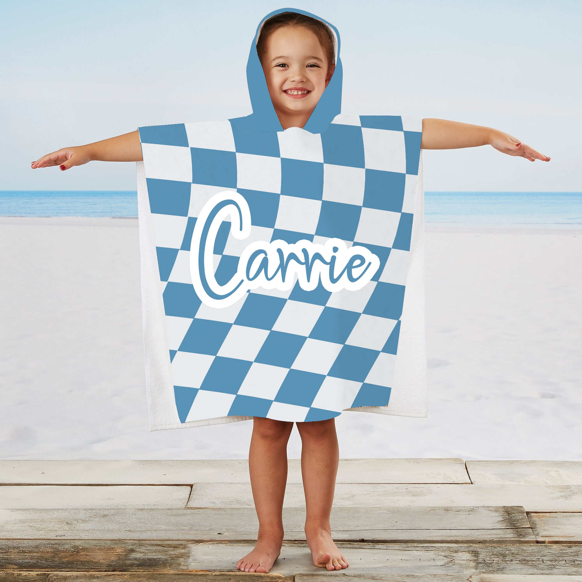 Personalized Hooded Beach Towel for Summer & Beach | CWHTowel41