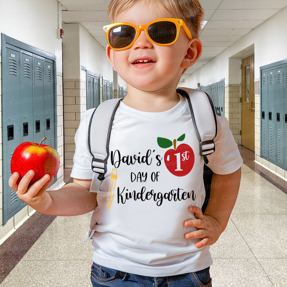 Personalized First Day Of Back To School Shirt | CWSchool05