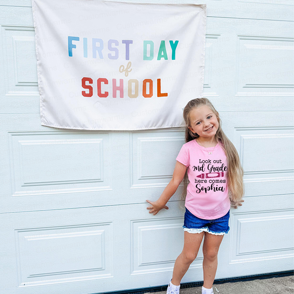 Personalized First Day Of Back To School Shirt | CWSchool06