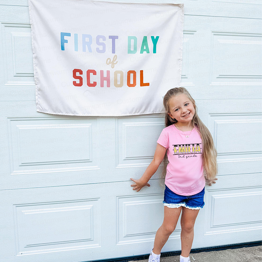 Personalized First Day Of Back To School Shirt | CWSchool10