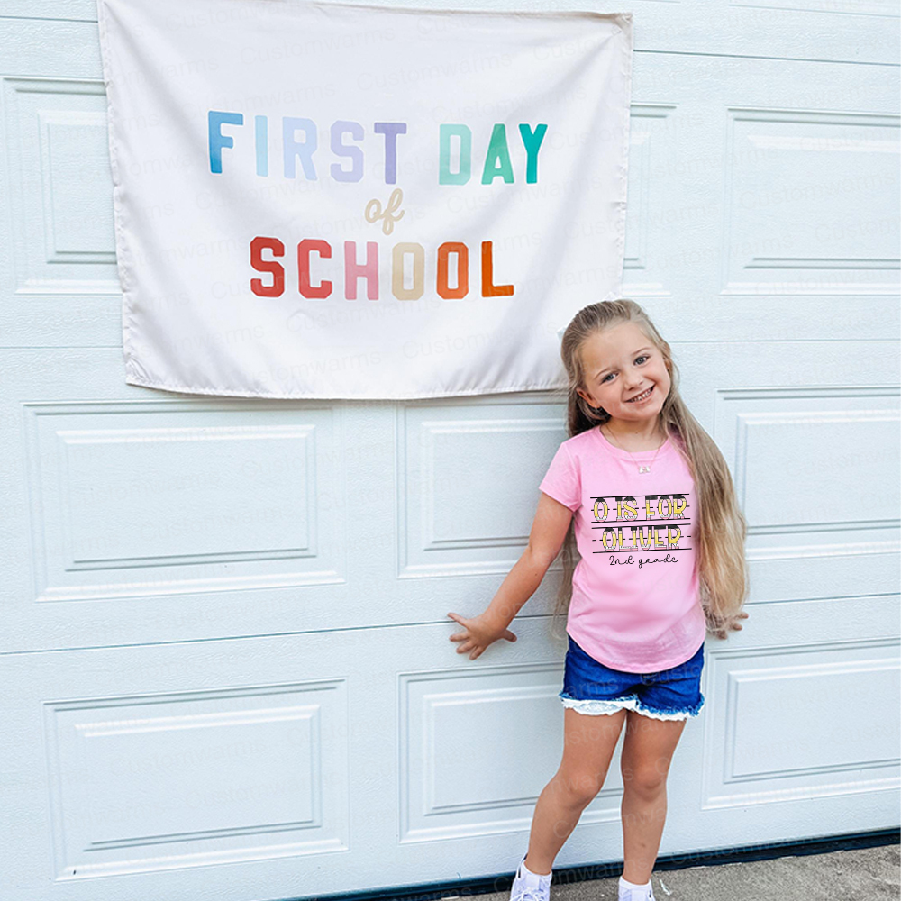 Personalized First Day Of Back To School Shirt | CWSchool12