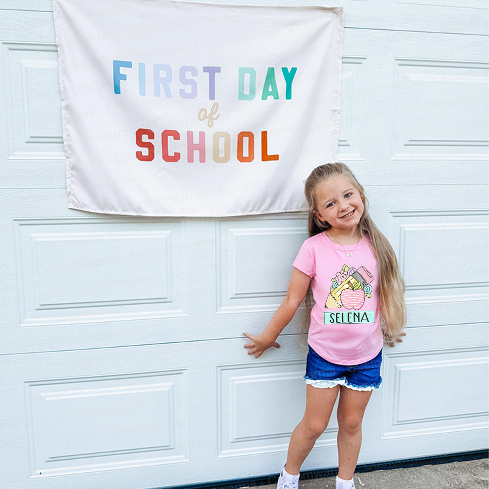 Personalized First Day Of Back To School Shirt | CWSchool13
