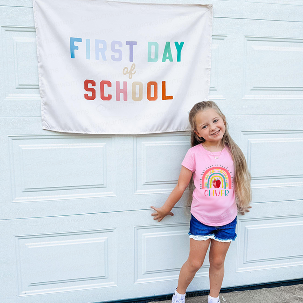 Personalized First Day Of Back To School Shirt | CWSchool14