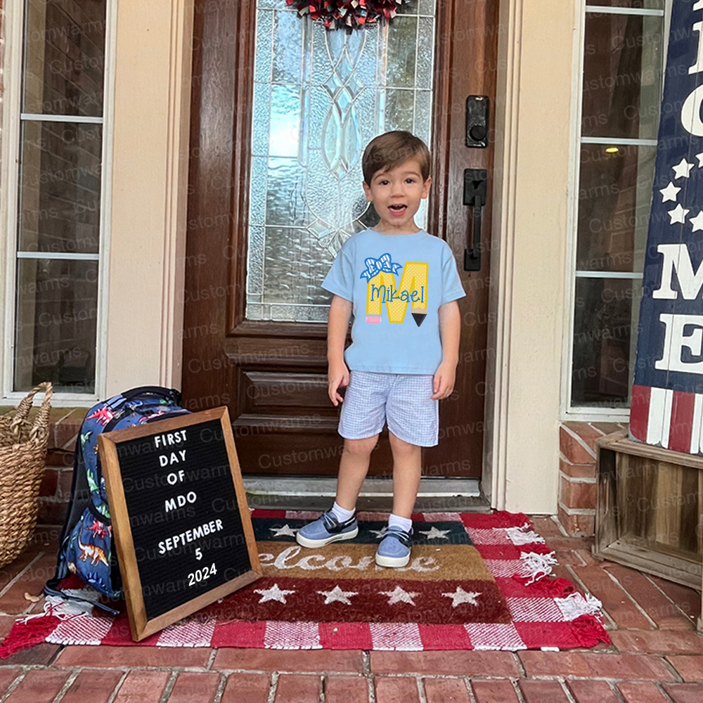 Personalized First Day Of Back To School Shirt | CWSchool33