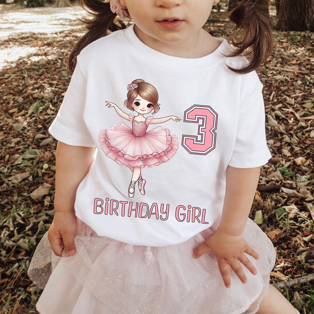 Personalized Ballet Dancer Theme Birthday T-Shirt | inBirth35