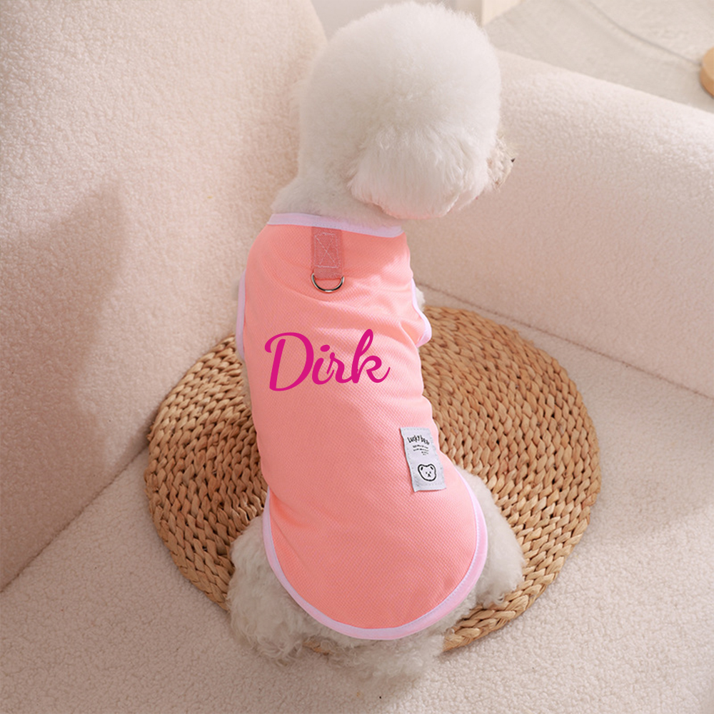 Personalized Colourful Pet Summer Cool Mesh Vest | BKPet173
