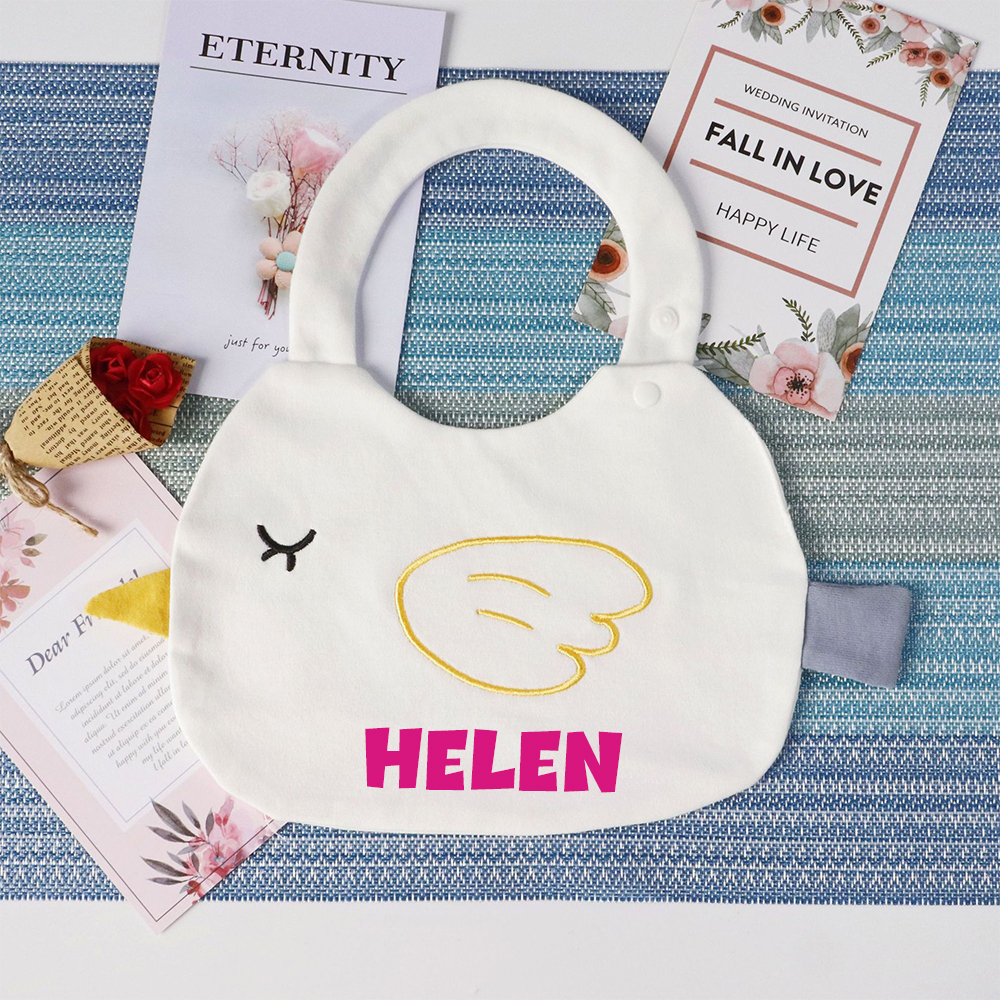 Personalised Baby 2-Layer Waterproof Cotton Bib | CWBaby265