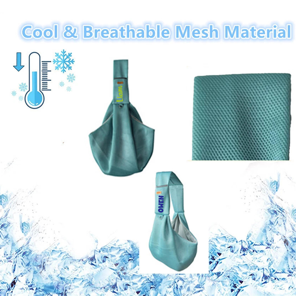 Personalized Breathable Crossbody Mesh Dog Sling Carrier | BKPet188