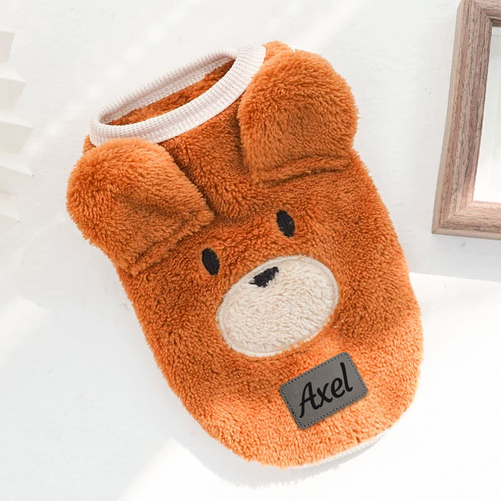 Personalized Cute Pet Soft Plush Fleece Vest | BKPet194