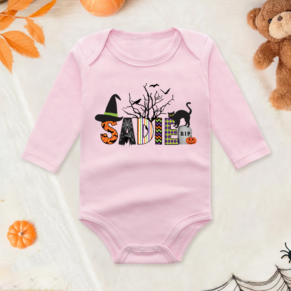 Personalized Baby Lovely First Halloween Outfit | CWHalloween35