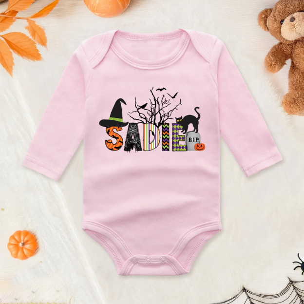 Personalized Baby Lovely First Halloween Outfit | CWHalloween35