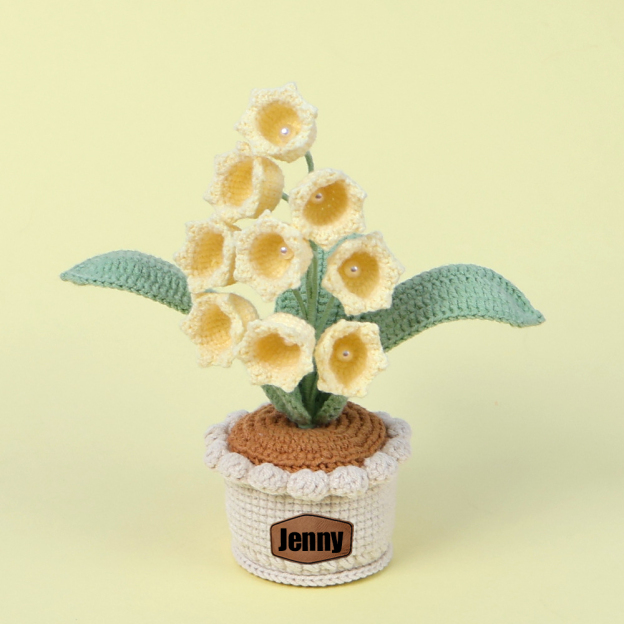 Personalized Crochet Flower in the Pot｜Gift For Mom  | CWMom17