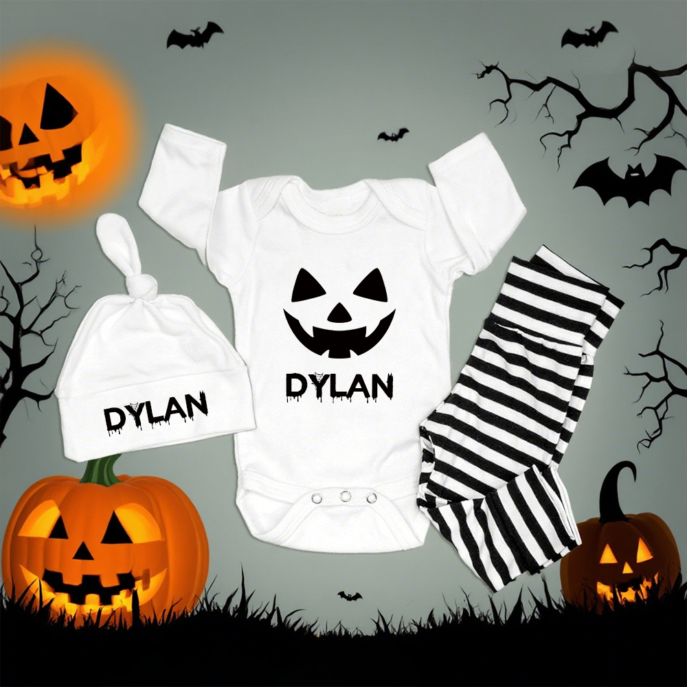 Personalized Baby Ghost Outfit Set | CWHalloween63