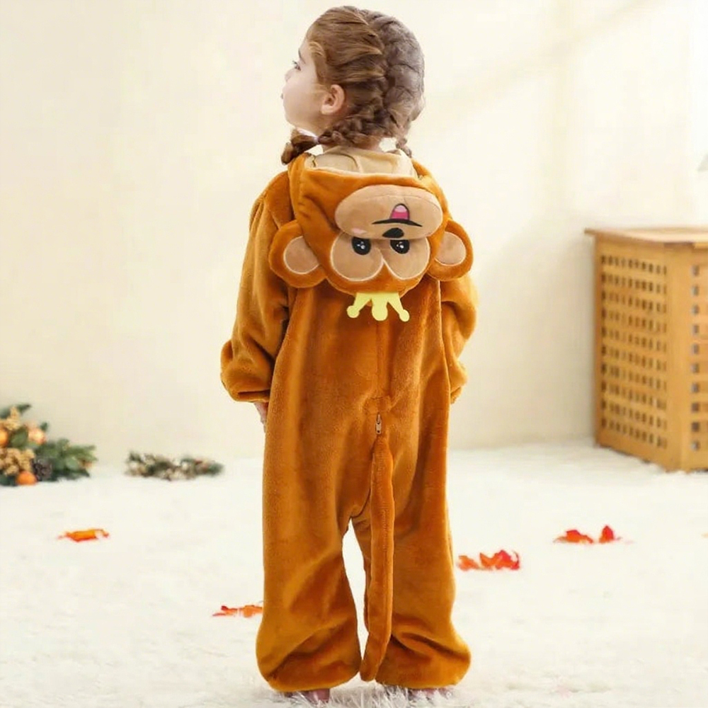 Personalized Leather Patch Baby Animal Romper  | CWBaby287