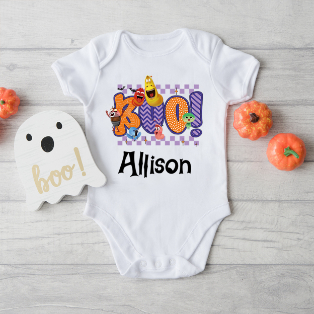 Personalized Larva's Halloween Funny Baby Romper | Larva03
