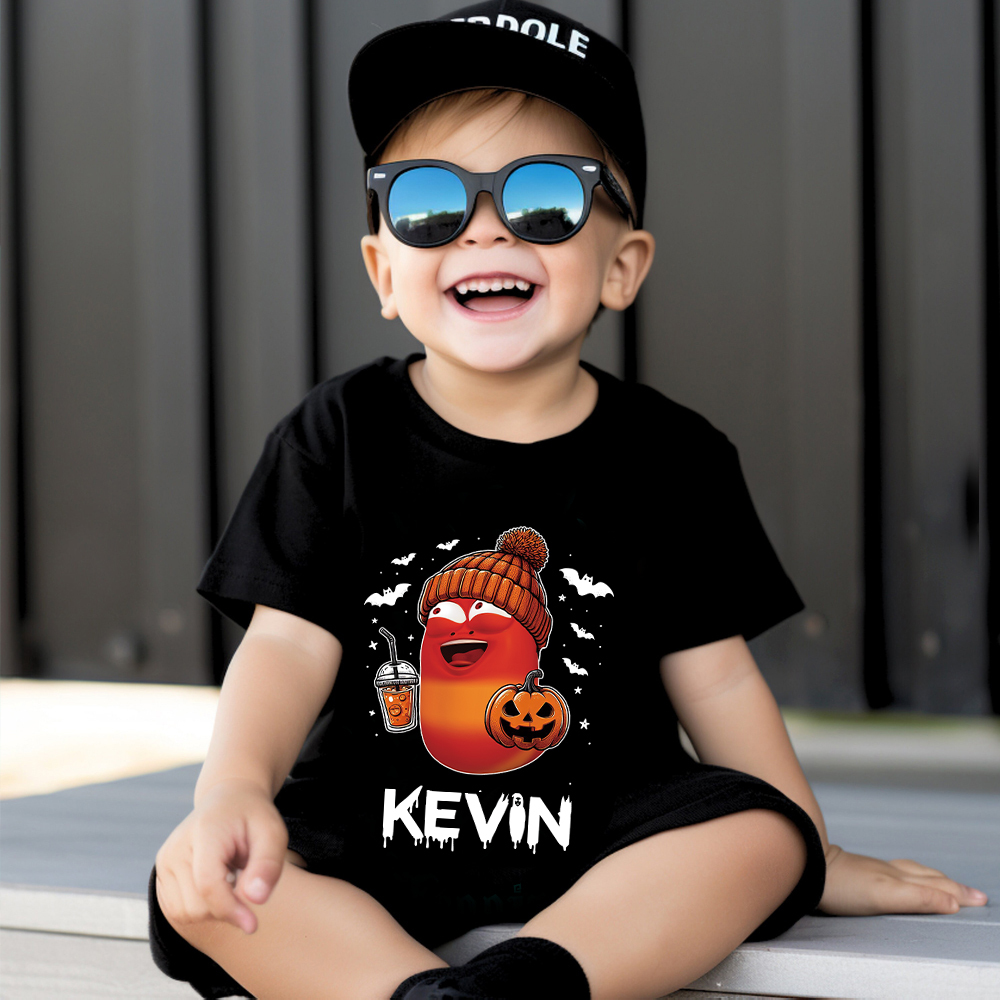 Personalized Larva's Halloween Funny Kid Shirt | Larva05
