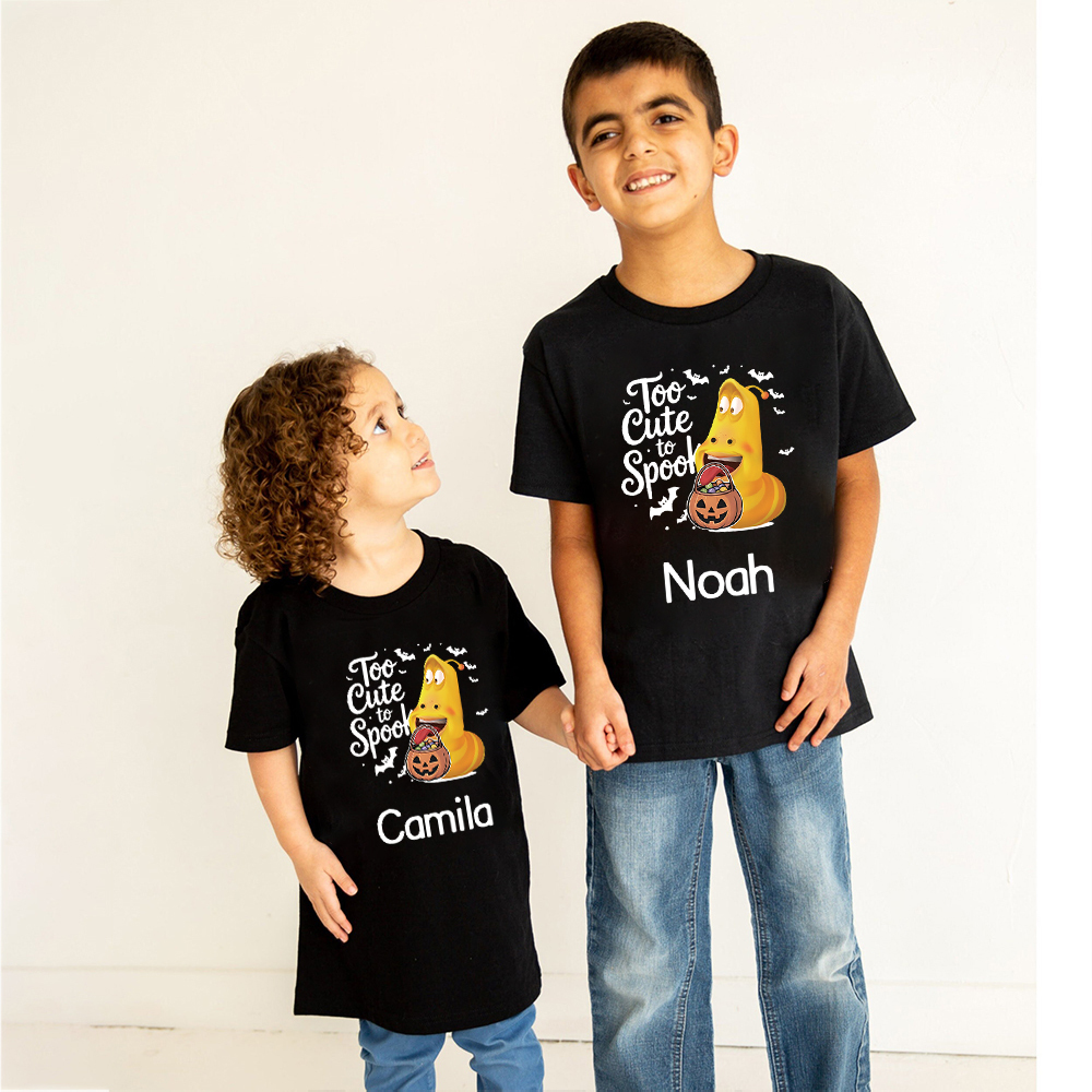 Personalized Larva's Halloween Funny Kid Shirt | Larva06