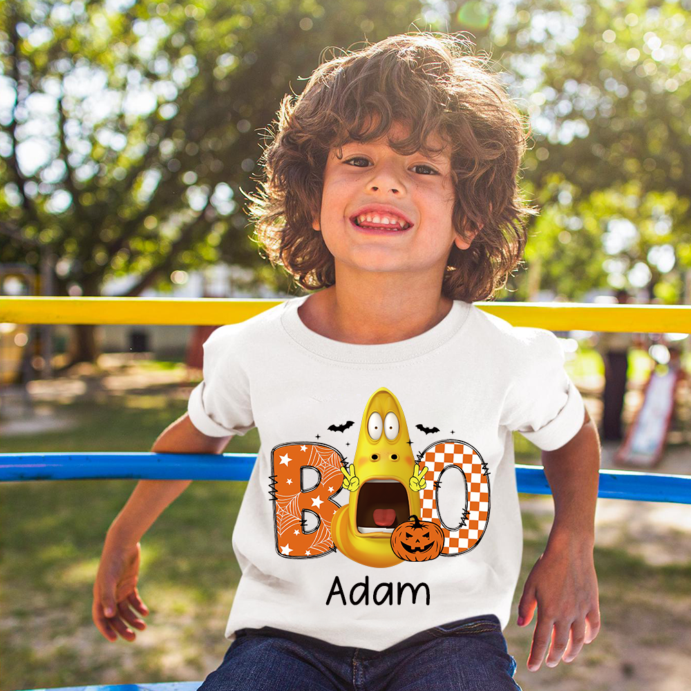 Personalized Larva's Halloween Funny Kid Shirt | Larva12