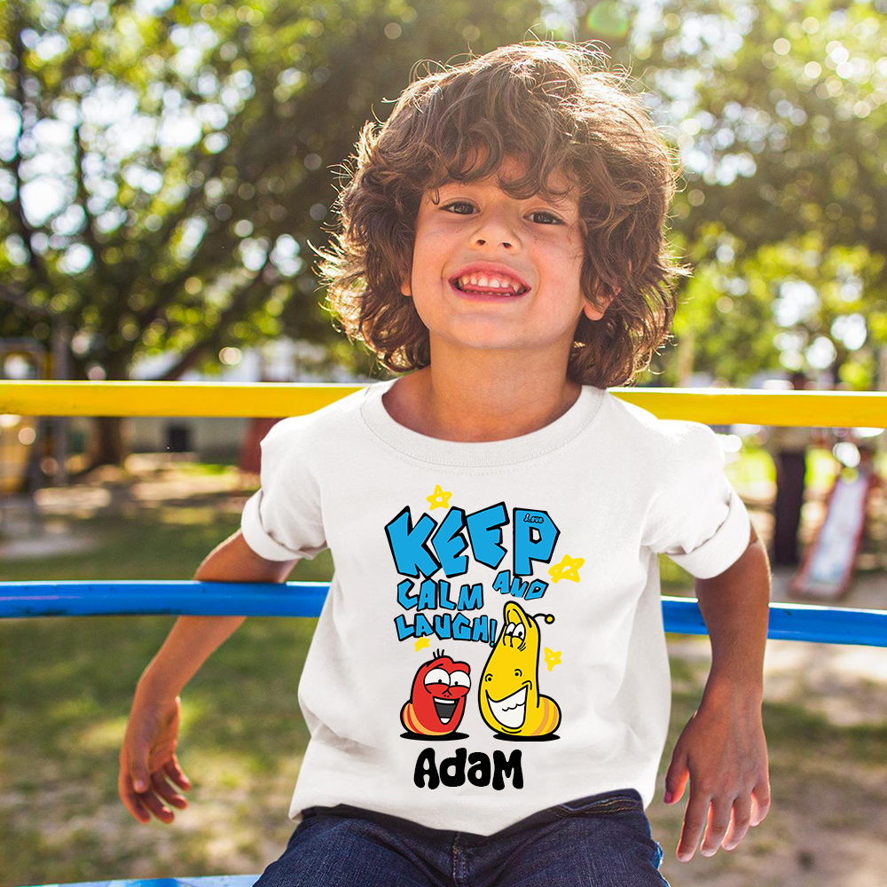 Personalized Larva's Halloween Funny Kid Shirt | Larva13