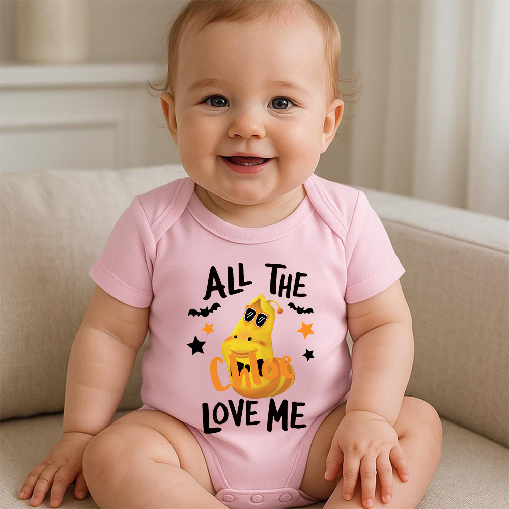 Personalized Larva's Halloween Funny Baby Romper | Larva17