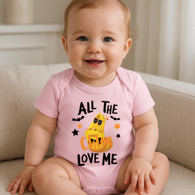 Personalized Larva's Halloween Funny Baby Romper | Larva17
