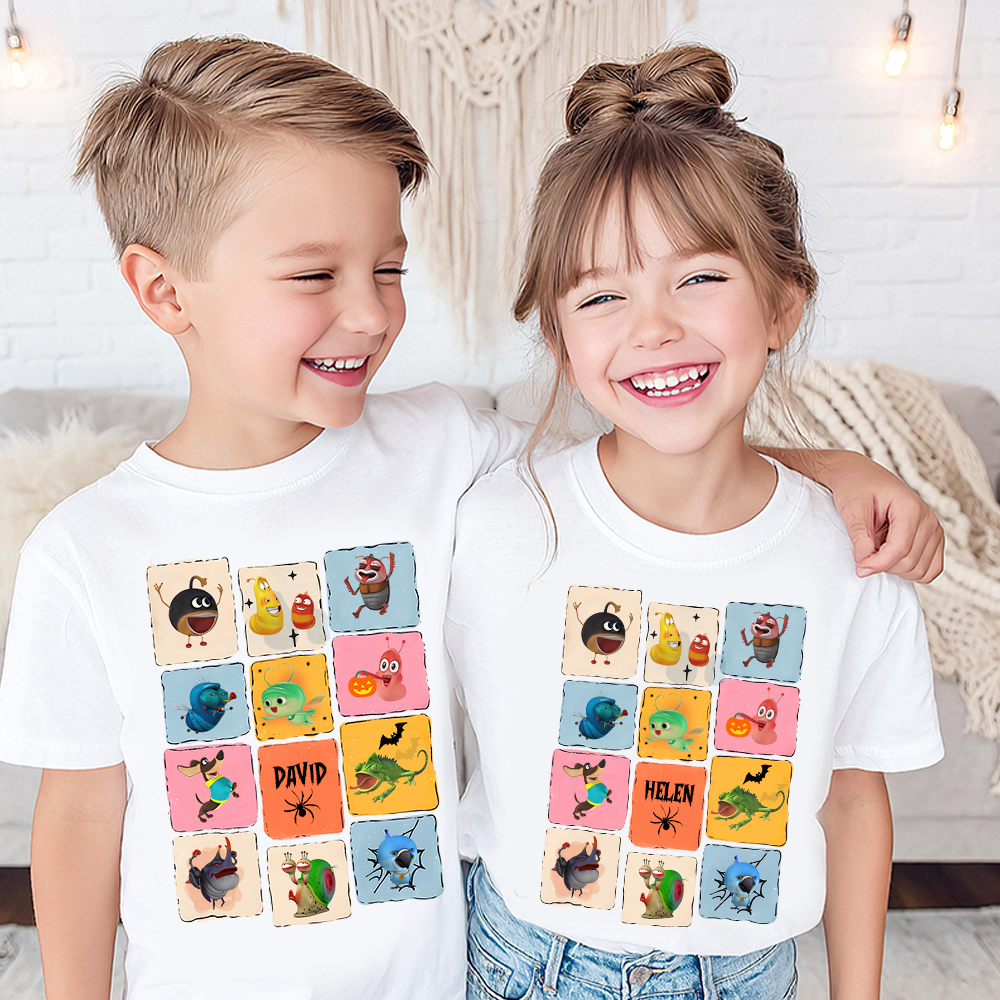 Personalized Larva's Halloween Funny Kid Shirt | Larva20