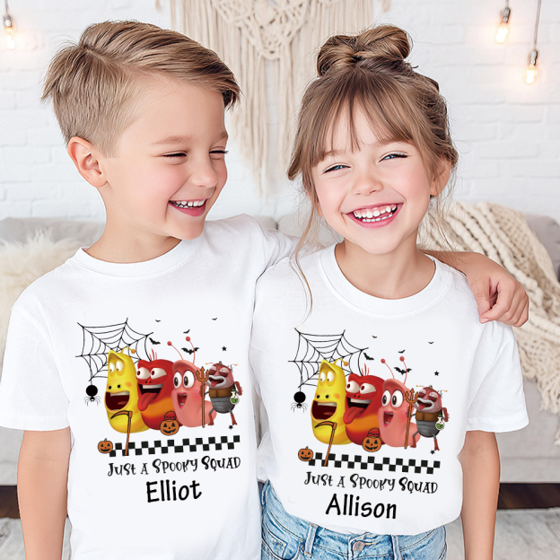 Personalized Larva's Halloween Funny Kid Shirt | Larva10