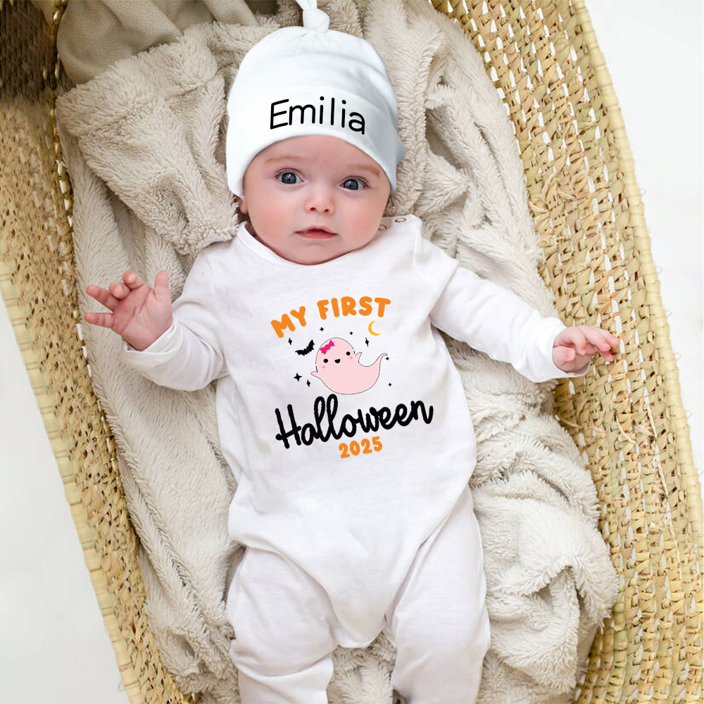 Personalized Baby My 1st Halloween Outfit with Hat | CWHalloween64