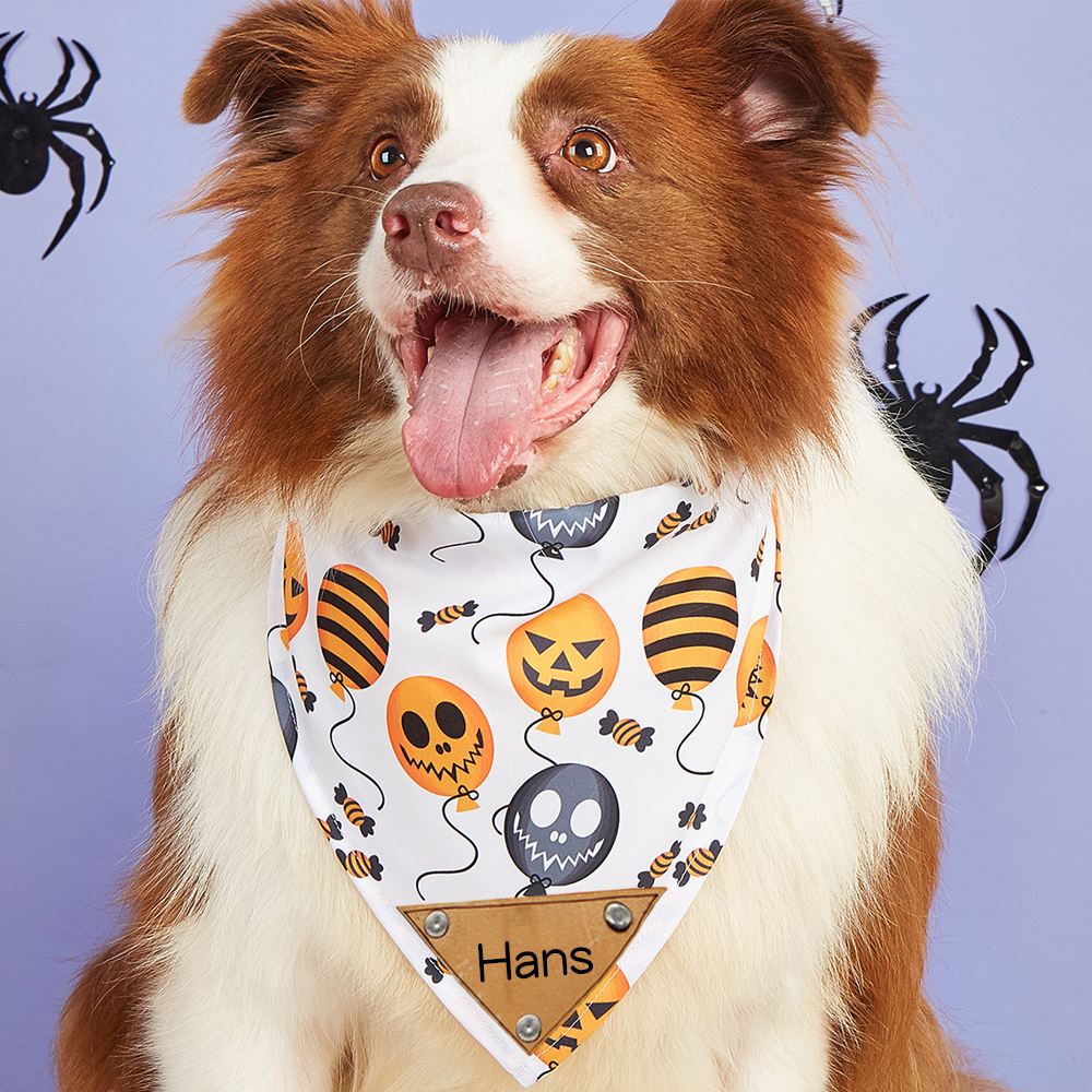 Personalized Halloween Dog Bandana for Comfort & Unique | CWHalloween57