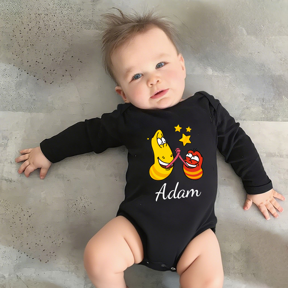 Personalized Larva's Funny Baby Romper | Larva23