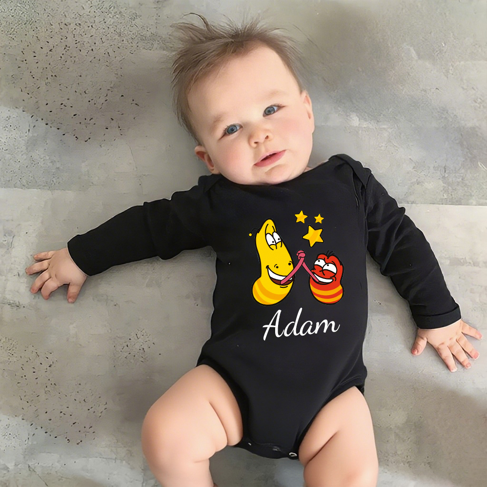 Personalized Larva's Funny Baby Romper | Larva23