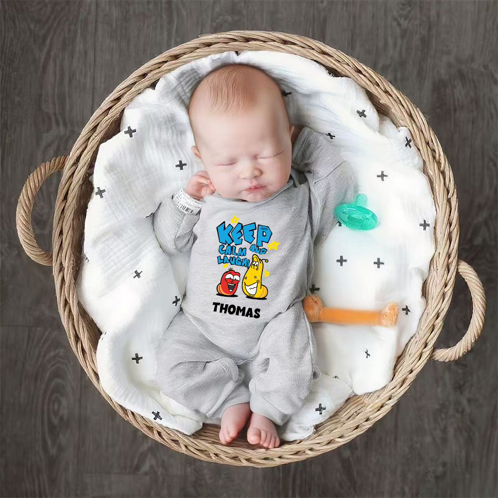 Personalized Larva's Funny Baby Romper | Larva25