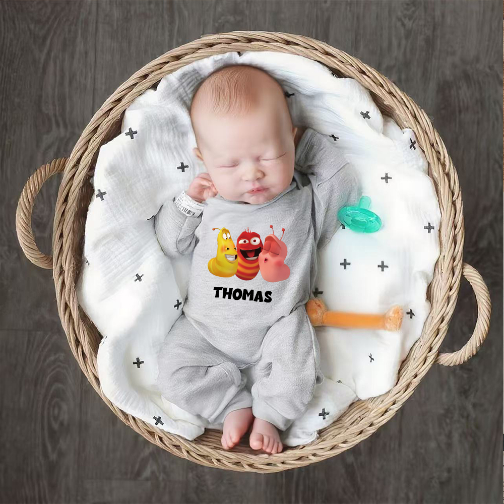 Personalized Larva's Funny Baby Romper | Larva27