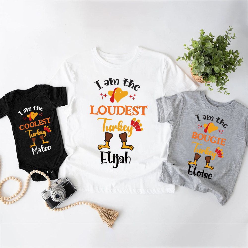 Personalized Thanksgiving Party Family Matching Shirt | CWThanks08