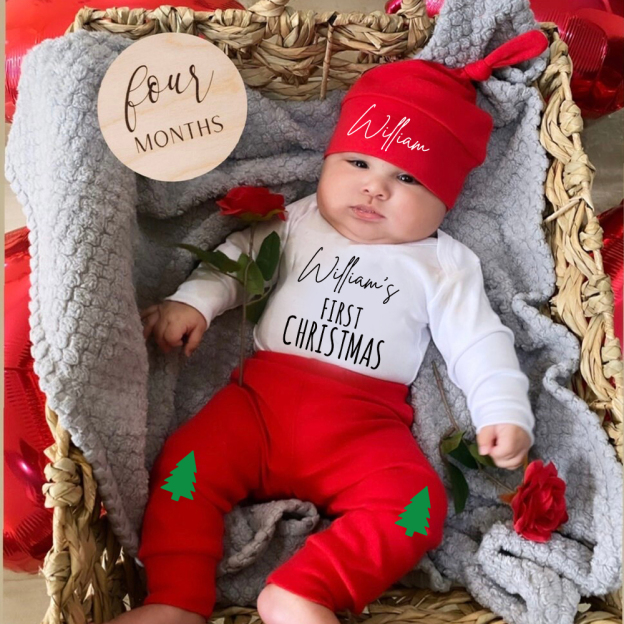 Personalized Baby 1st Christmas Outfit Set | MCGift120