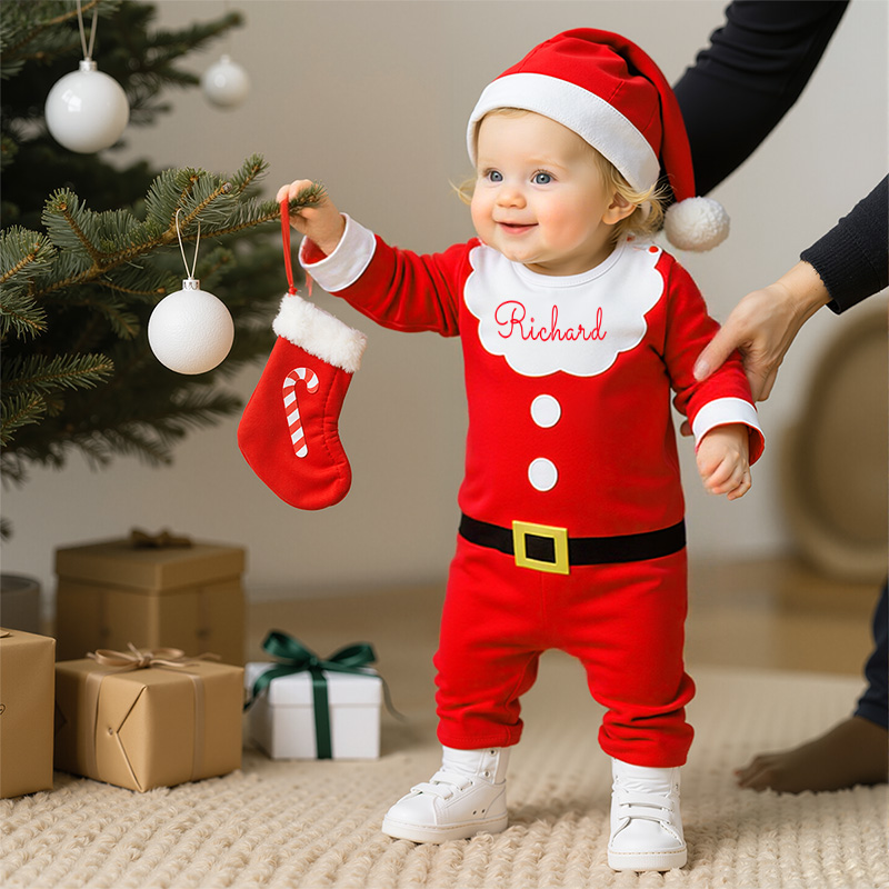 Personalized Newborn Baby Christmas Outfits | MCGift140