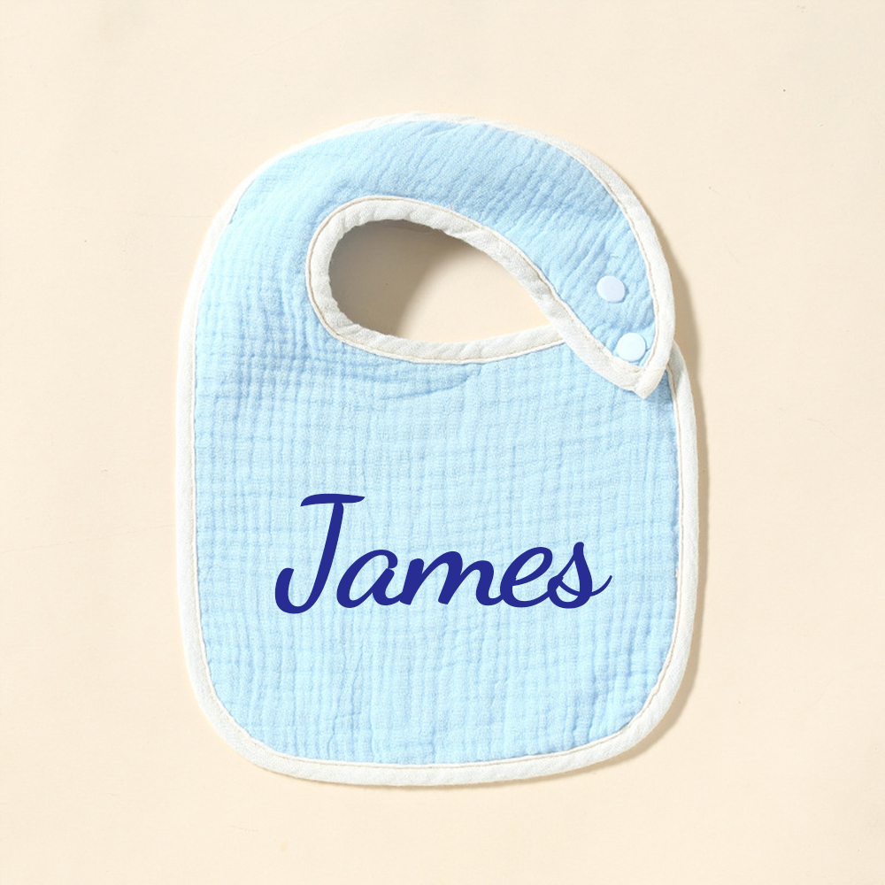 Personalized Embroidered Baby Cotton Bibs | CWBaby306