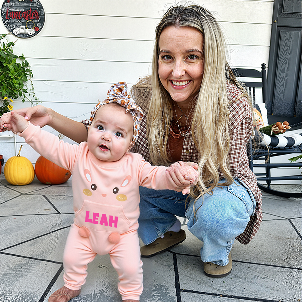 Personalized Long Sleeve Cartoon Romper | CWBaby309