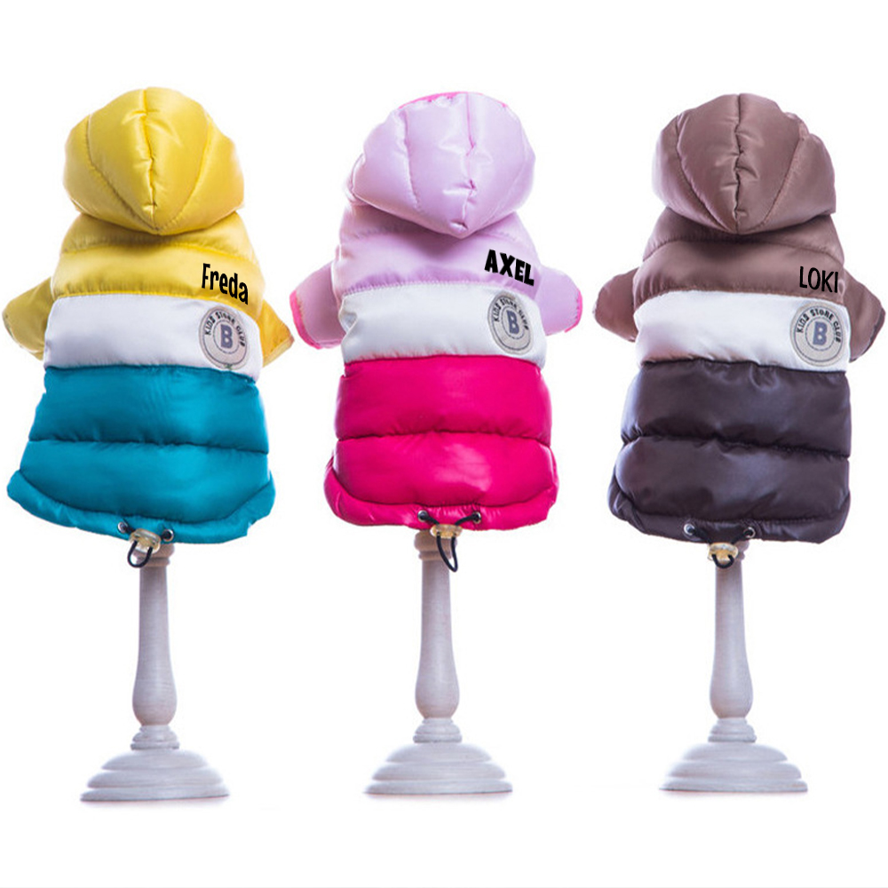 Personalized Pets Warm Lightweight Puffer Jacket | BKPet243