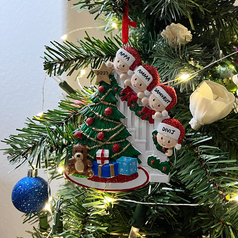 Personalised Christmas Tree Family Ornament | MCGift203