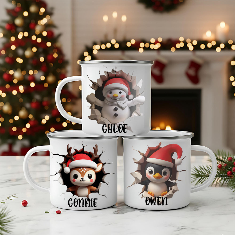 Personalised 12oz/17oz Christmas Creactive Mugs | MCGift211